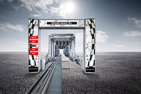 WashTec presents its new SoftLine² Xpress Pro conveyor tunnel system concept.